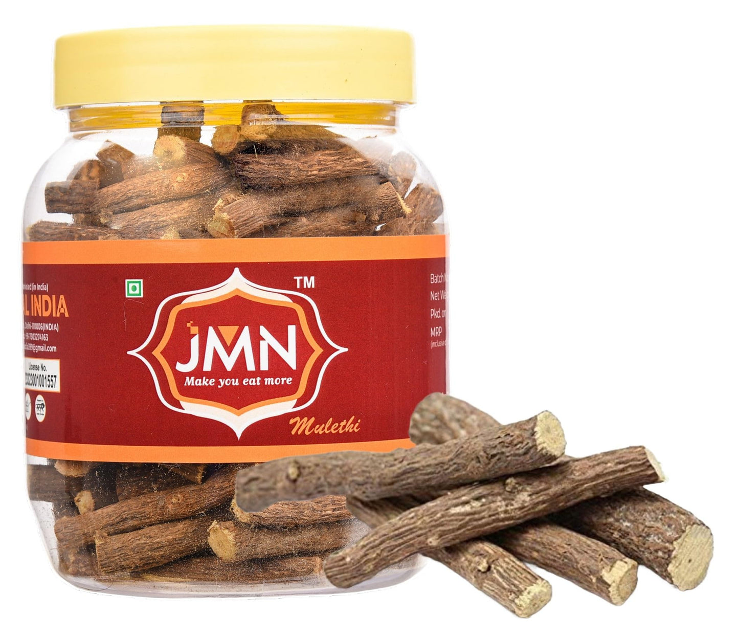 JMN Mulethi Root Stick for Eating - Licorice Root - Athimathuram - Jesthamadh for Health Care