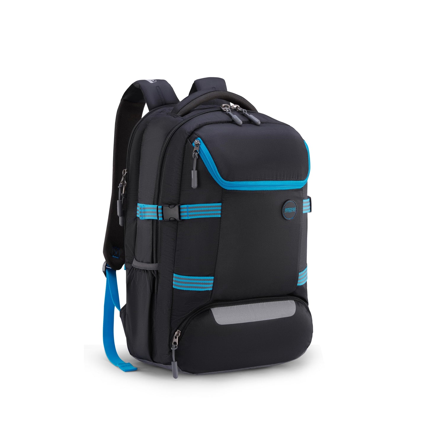 American Tourister Magna Pace | 40 Ltrs | 2 Compartments | Bottle Pocket | Ergonomic Padded Back Panel & Shoulder Straps | Outdoor Laptop Backpack | 1 Year International Warranty | Black