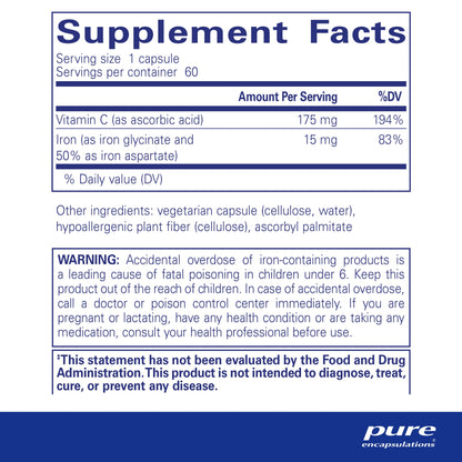 Pure Encapsulations Iron-C 60c- image 8