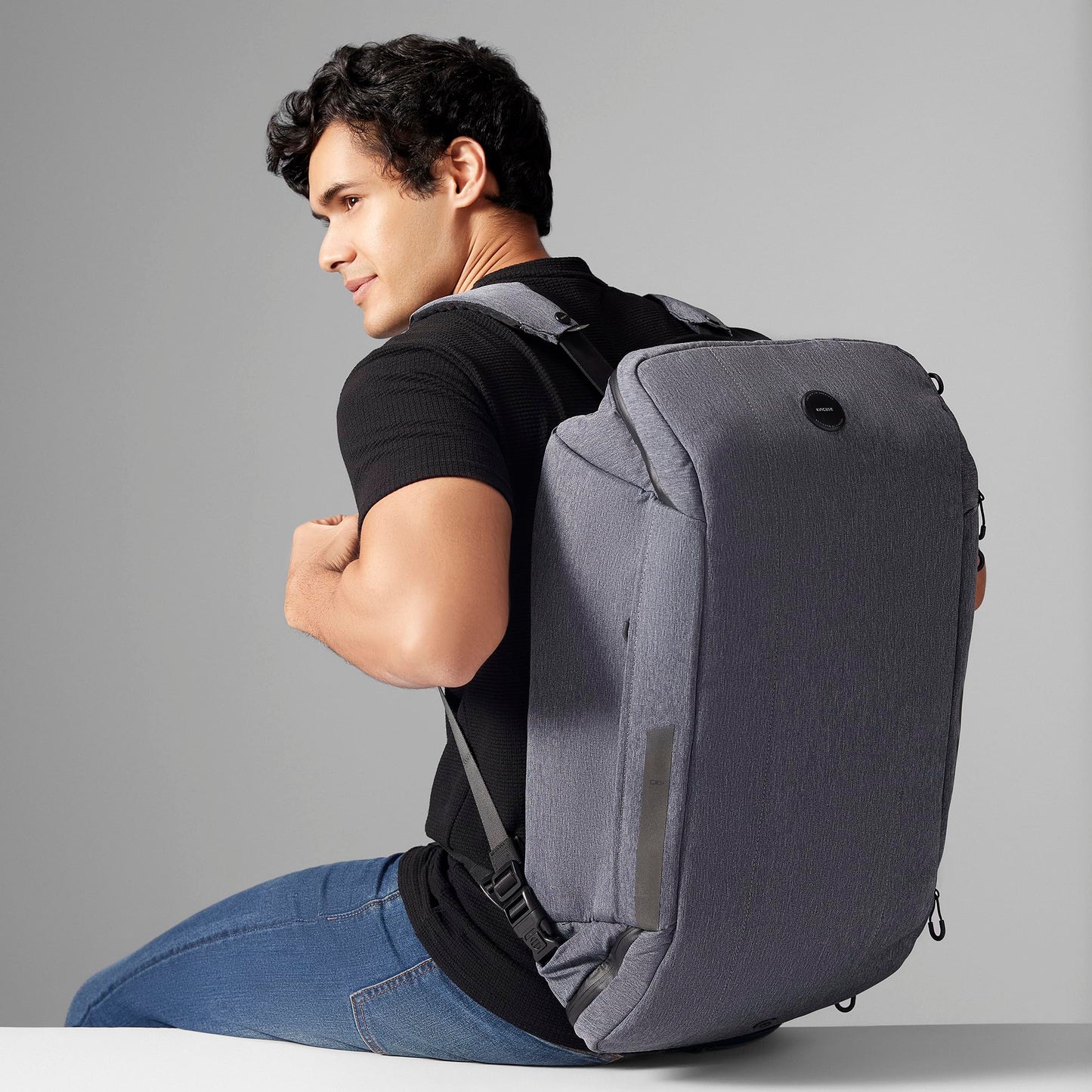 TRAVEL LIKES ME Backpack - 40 Ltrs Anti-Theft Bagpacker for Men and Women, Compact Waterproof Travel Bag with Slim Laptop Sleeve, Premium Business Trip Accessories, Cabin