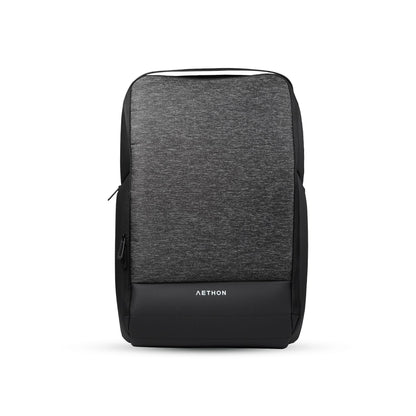 AETHON | Infusion 15.6-inch Laptop Backpack | Water-Resistant with Multiple Pockets for Office, Travel | Shoulder Bag Made with Lightweight, Durable PE Material (Grey)