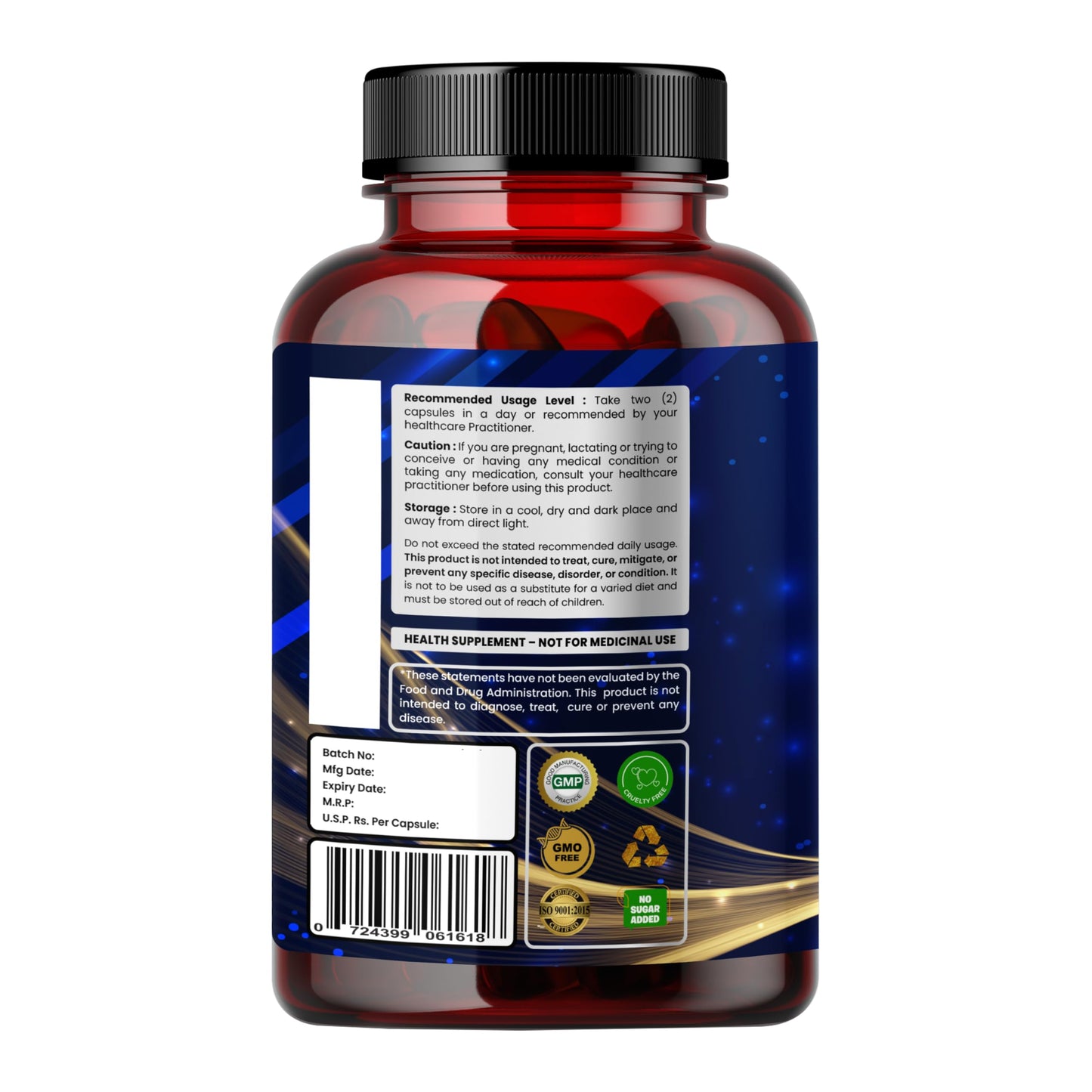 Humming Herbs Resveratrol Supplement 1200mg – 5-in-1 Formula with Quercetin, Fisetin, Spermidine & Vitamin D3 – 90 Capsules