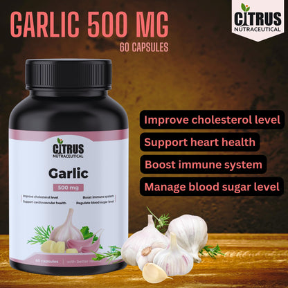 CITRUS NUTRACEUTICAL Garlic Extract 500mg Capsules