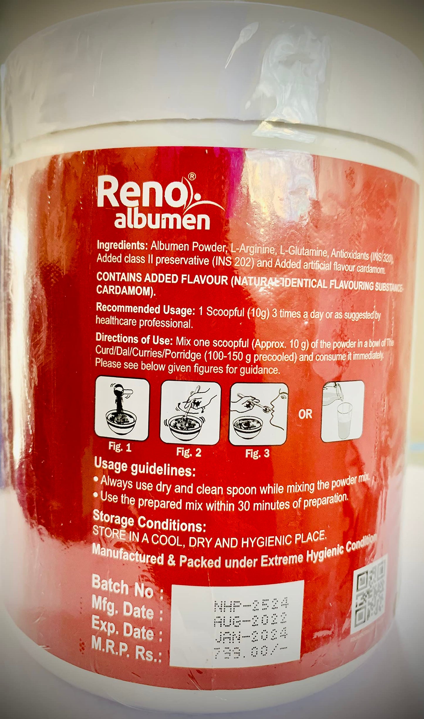Proindia Health Care Renoalbumen 200 Grams