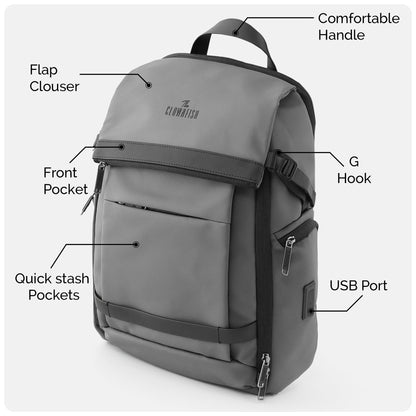 THE CLOWNFISH Trek Series Laptop Bag | 18 Inch Travel Laptop Backpack F- image 6