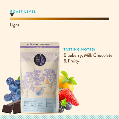 Blue Tokai Coffee Roasters Amaltas Blend - Light Roast | Whole Bean 1 Kg | Rich & Creamy | 100% Arabica Beans | Specialty Coffee | Freshly Roasted Coffee Beans