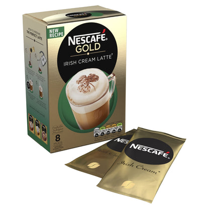 Nescafe Cafe Menu Latte Irish Cream, 22G (Pack of 8) - Ground, Box, 22 Gm