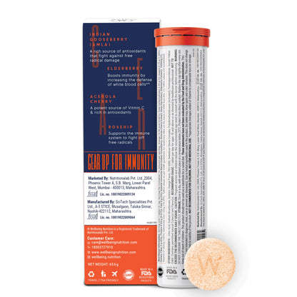 Wellbeing Nutrition Vitamin C + Zinc | Natural and Organic Immunity Boo- image 3