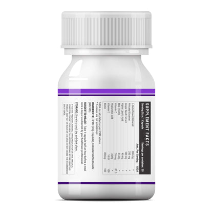 INLIFE L Glutathione 1000mg, Vitamin C, Milk Thistle, Grape Seed Extrac- image 5