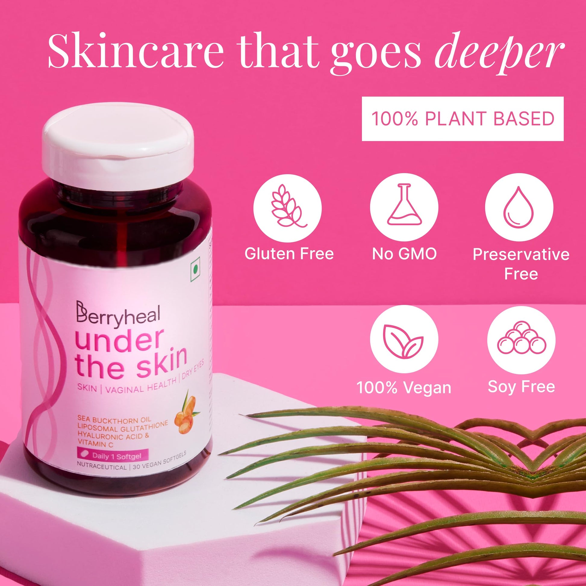 Berryheal Under The Skin | Sea Buckthorn Oil, L-Glutathione, Hyaluronic- image 6