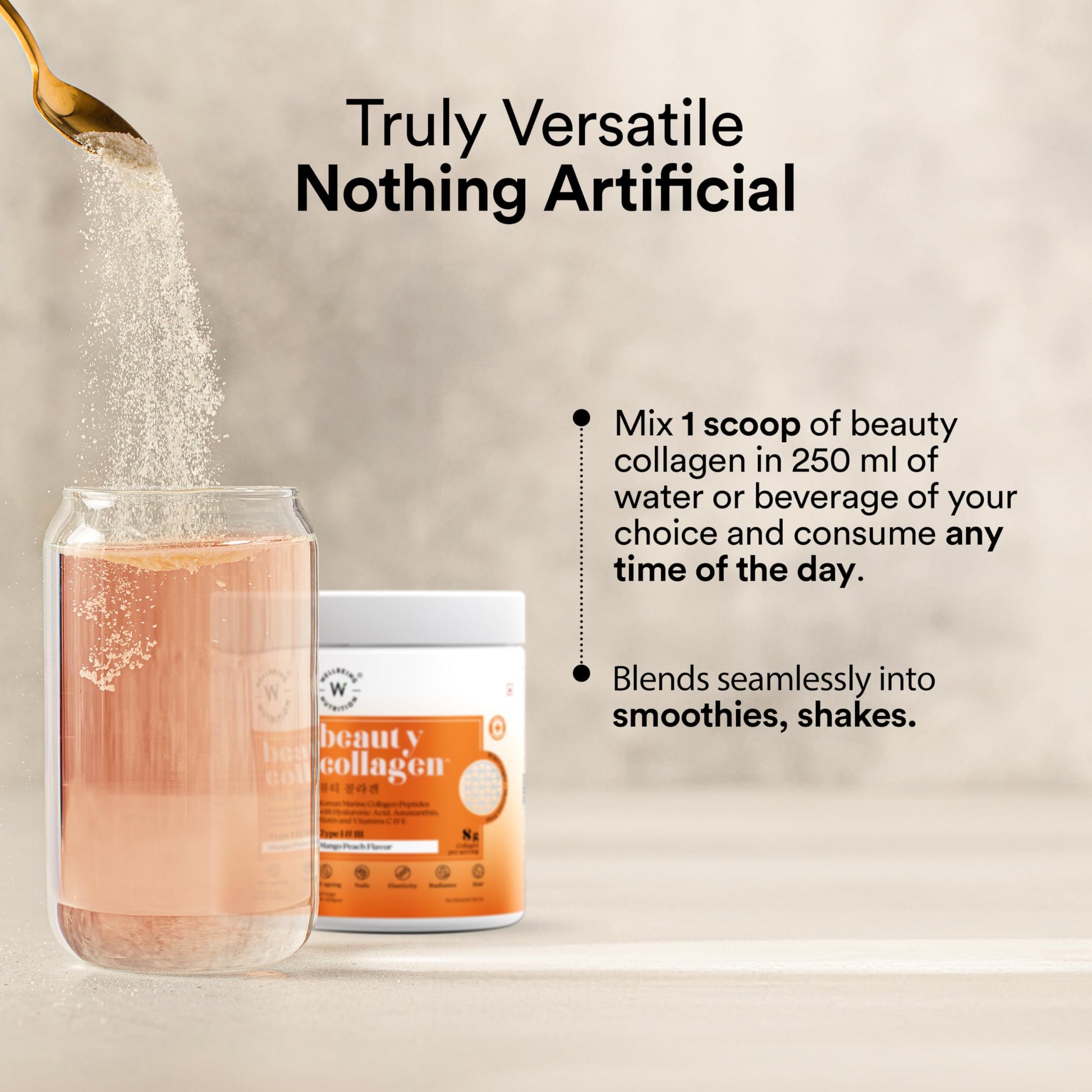 Wellbeing Nutrition Beauty Collagen with Hyaluronic Acid | Collagen Sup- image 4