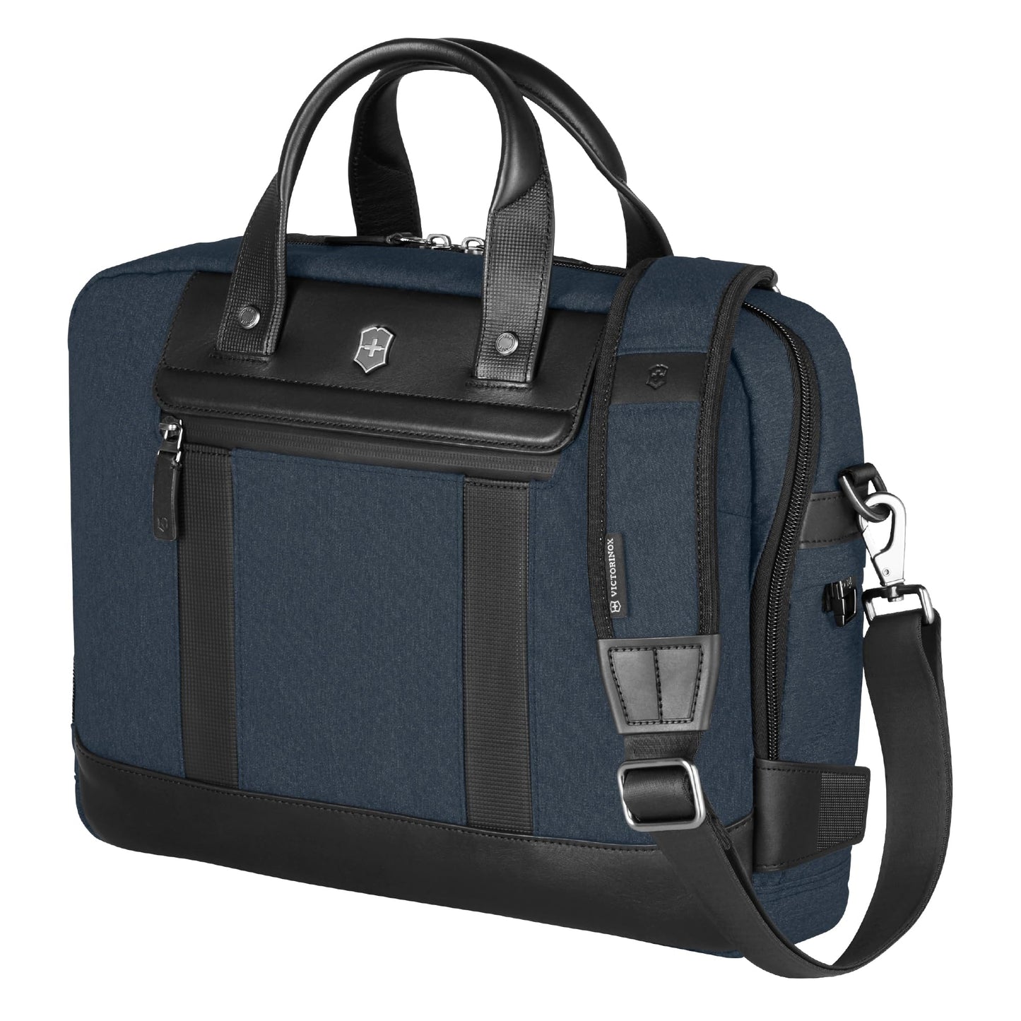 Victorinox Swiss Designed Business Bag, Architecture Urban 2 Briefcase with 14-inch Laptop Pcket, Tablet Pocket, (16 litres), Blue, 612671 | Business Travel Office Bag For Men