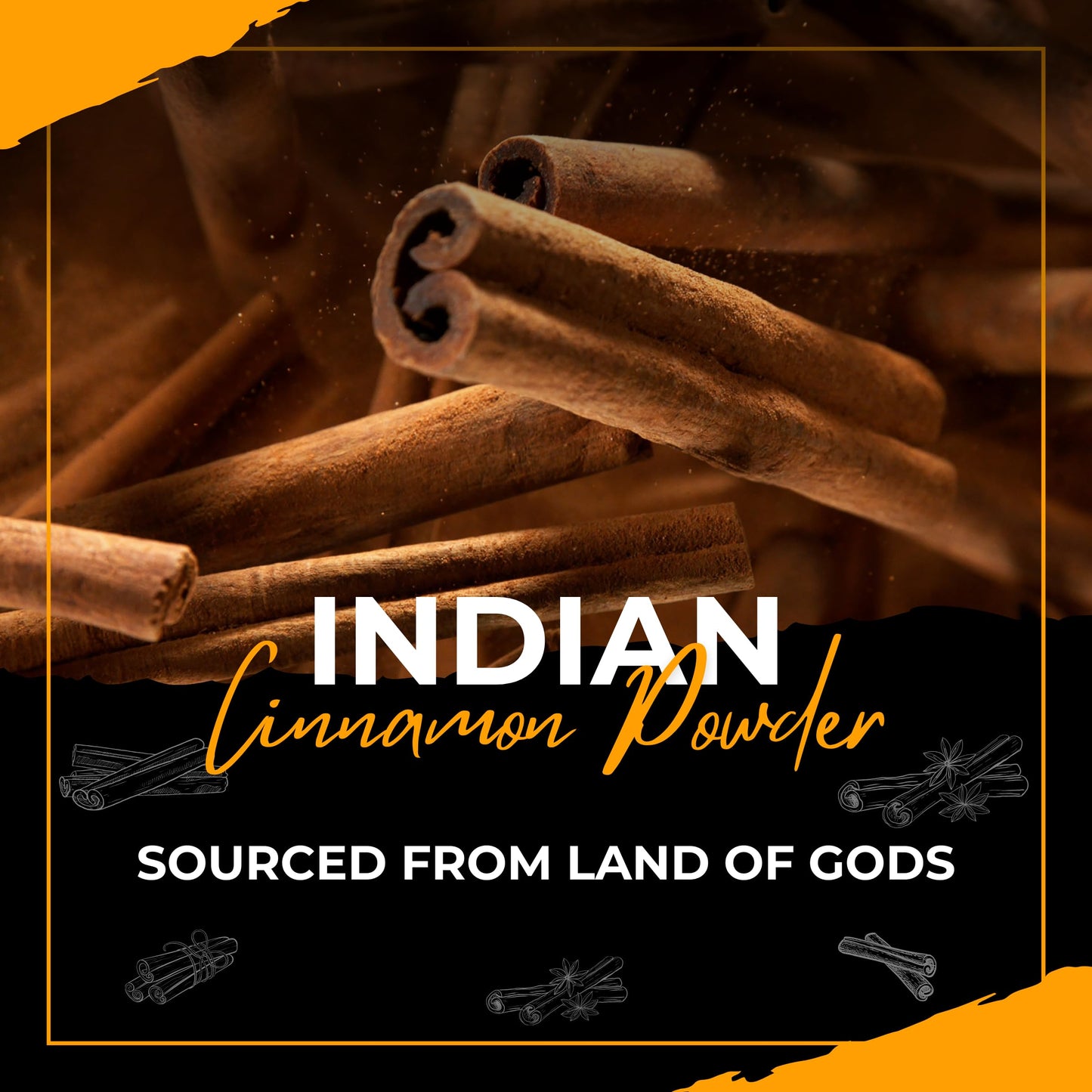 GOURMET HEALTH IMPRESSIONS Superior Grade Cinnamon (Dalchini) Powder 75g - Richly Aromatic, Finely Ground, Non-GMO - Perfect for Baking & Spicing Up Dishes | GHI Foods