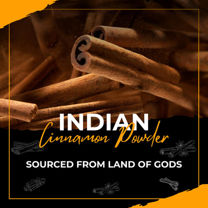 GOURMET HEALTH IMPRESSIONS Superior Grade Cinnamon (Dalchini) Powder 75g - Richly Aromatic, Finely Ground, Non-GMO - Perfect for Baking & Spicing Up Dishes | GHI Foods