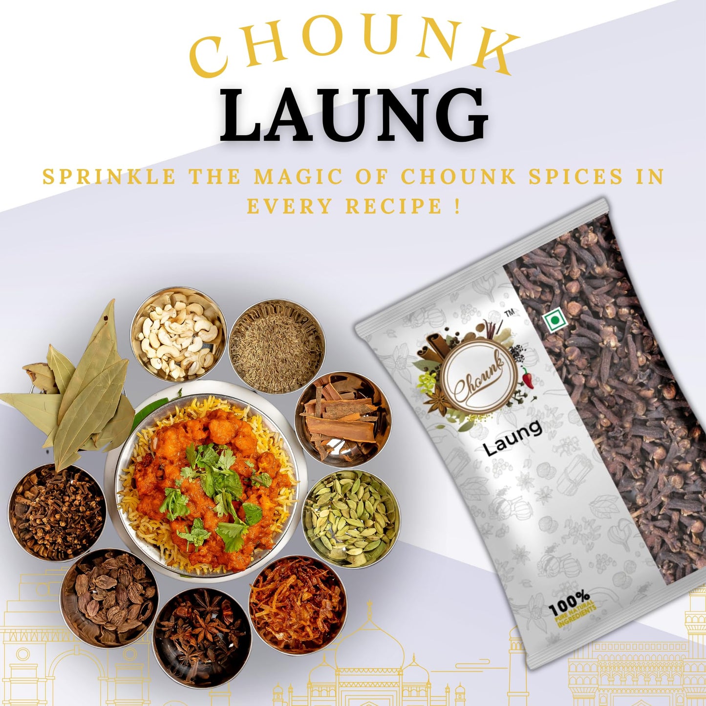 Chounk Special Clove Whole | Natural Lavanga | Khada Masala Laung Cloves | Lavanga Flavorful | Dried Cloves Whole | No Additives or Preservatives | Lavangalu 100 Grams