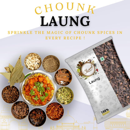 Chounk Special Clove Whole | Natural Lavanga | Khada Masala Laung Cloves | Lavanga Flavorful | Dried Cloves Whole | No Additives or Preservatives | Lavangalu 100 Grams