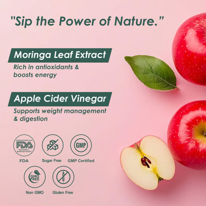 Vitaminnica ACV Moringa Effervescent Tablets To Control Cravings | Reduces Stress, Gut Health, Weight Loss | Sugar Free | 15 Tablets Each (Pack of 2, Mixberries)