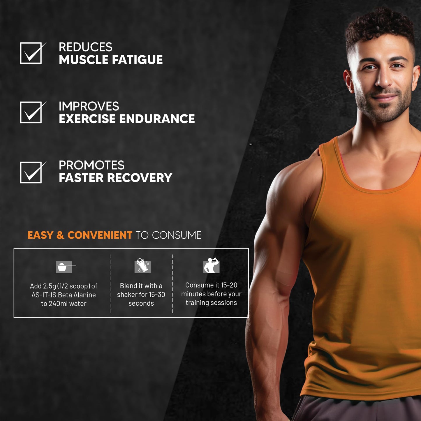 AS-IT-IS Nutrition 100% Beta Alanine Powder, Pre-workout Supplement for- image 3