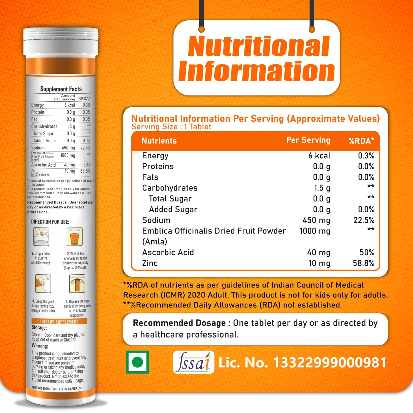 End2End Nutrition Vitamin C Natural Amla Extract with Zinc for Immunity- image 7