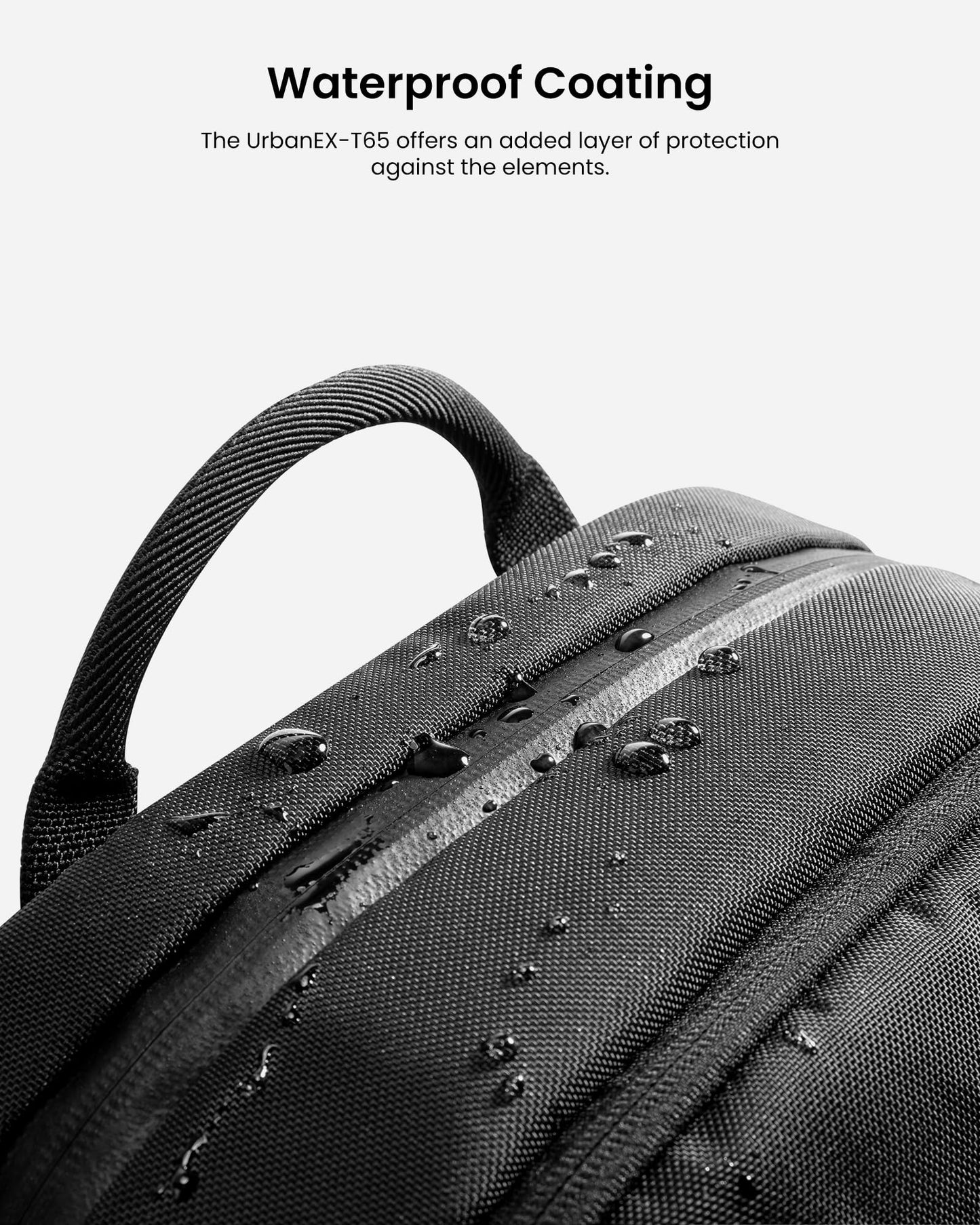 UrbanEX-T65 Laptop Backpack Black 15.6 Inch/20L