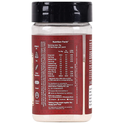 Urban Platter Smoked Charcoal Seasoning, 100g (Add Smoky flavour to dishes instantly!)