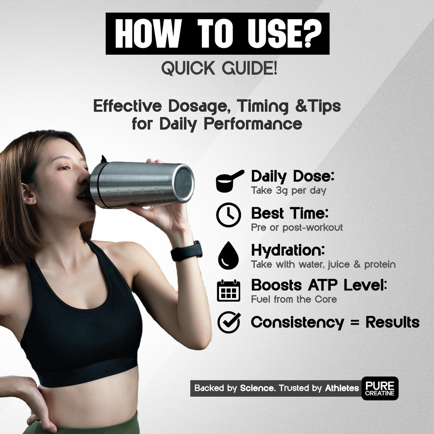 Musclefood Pure Micronised Creatine Powder | Unflavoured (100g, 33 Servings) | Supports Muscle Growth, Fast Recovery & Athletic Performance | Pre-Post workout Supplement for Men & Women | 3g Per Serve