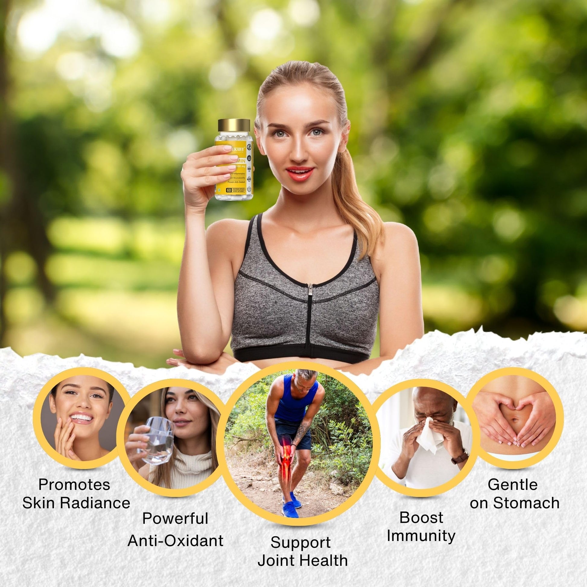 Balancekart Curcumin Capsules 1500mg With 95% Curcuminoids, Helps in Sk- image 7