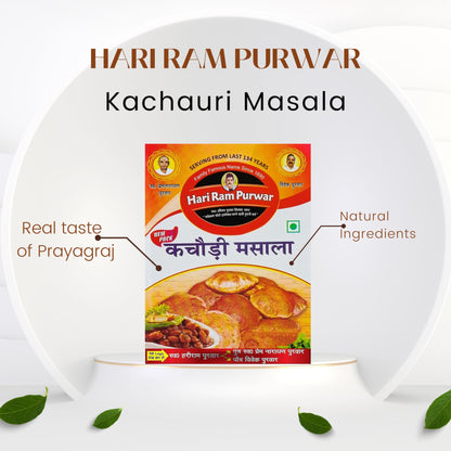 Hari Ram & Sons Purwar Kachauri Masala | Kachori Masala Powder | Urad Dal Mix | Easy To Cook Recipe | Ready Mix For Homemade Kachori | Legendary Spice Mix From Loknath Prayagraj | 250 Gm Pack