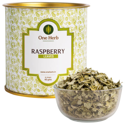 One Herb - Raspberry Leaves 40g | Rubus idaeus | Herbal Infusion Tea | Traditionally Used for Women’s Wellness & Daily Balance | Caffeine Free Loose Leaf Herbal Tea