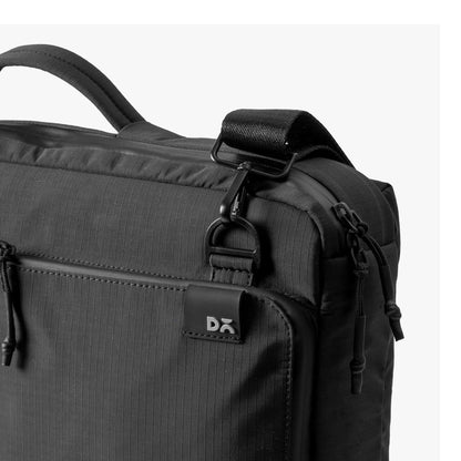 DailyObjects Pivot Convertible Briefpack Bag (16L) |Unisex|Fits 13/14/15.6 inch Laptop/Macbook Pro/Air|Lightweight|Stylish Backpack|Office/Daily Use/Travel|Multi Pocket|Adjustable Strap-Black