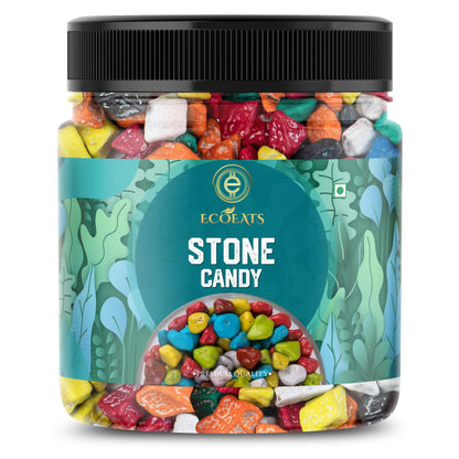 Ecoeats Chocolate Stone Candy | Fun & Colorful Candy-Coated Chocolates | Crunchy, Sweet & Irresistible Treat | Ideal for Gifting, Party Favors & Snacking(100gm)