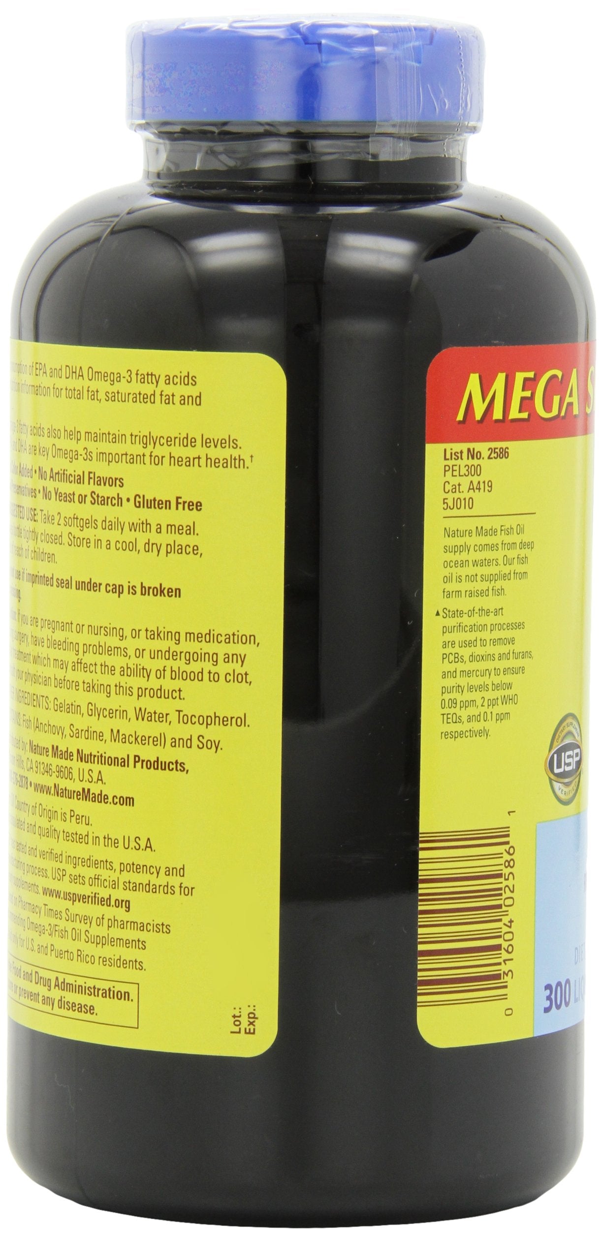 Nature Made Fish Oil Omega-3 1200mg, 300 Softgels