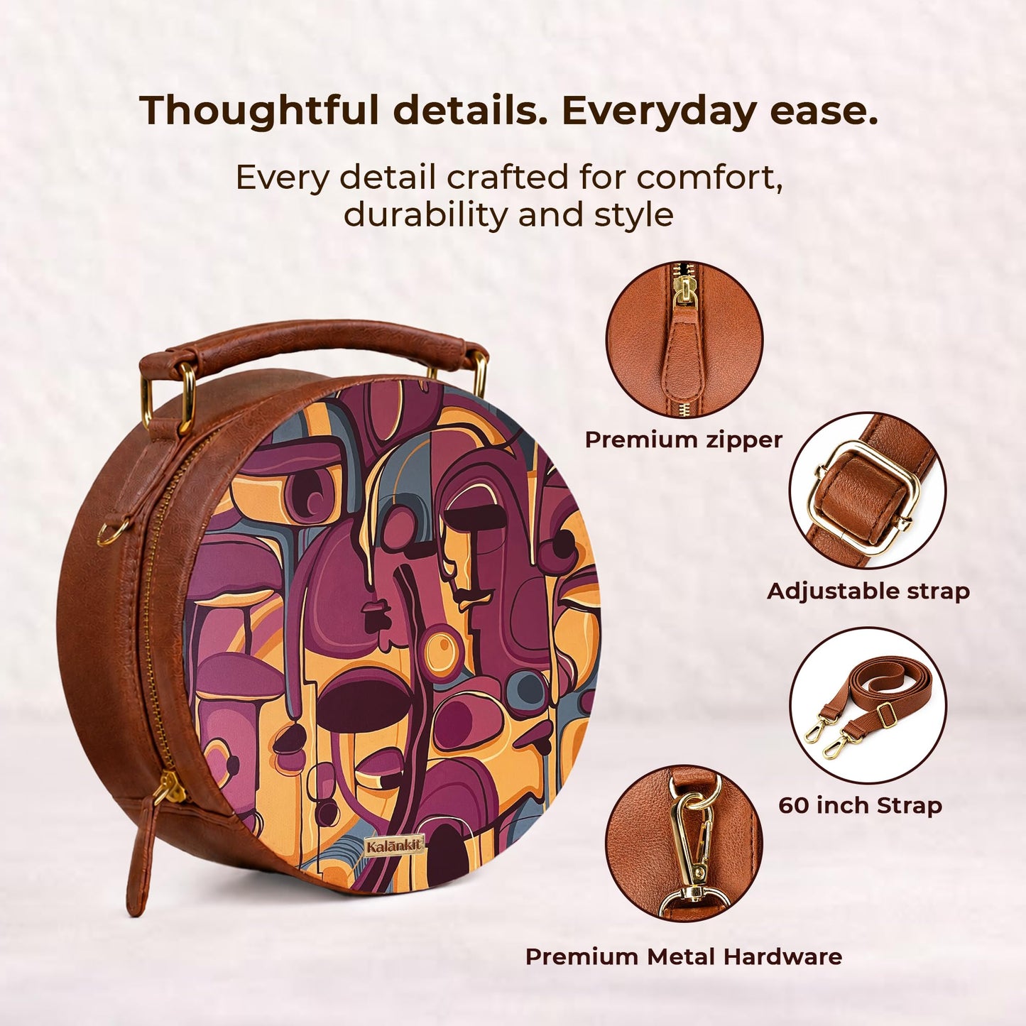 Kalankit Rakhi Gifts For Sister | Rakhi Gift Hamper For Sister, Sling Bag For Women, Travel Crossbody Bags, Stylish Cross Sling Bags | Gift For Rakhi For Women, Rakshabandhan Gifts For Girls
