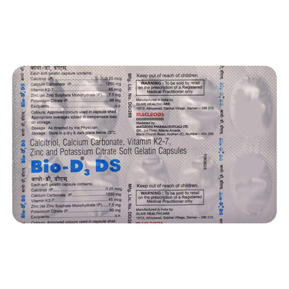 Bio-D3 DS - Strip of 10 Capsules