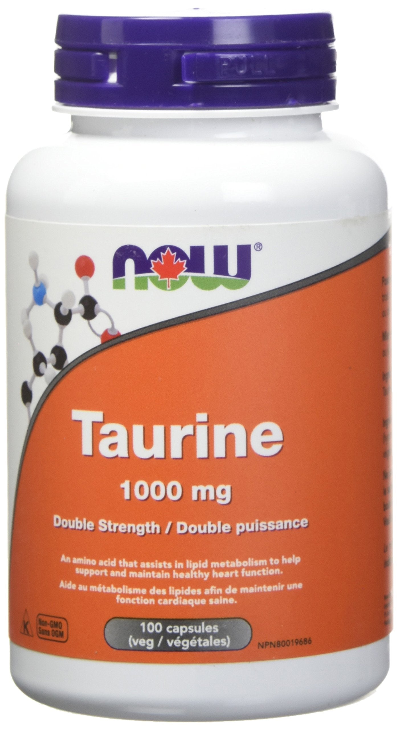 Now Foods Taurine 1000Mg 100Vcap