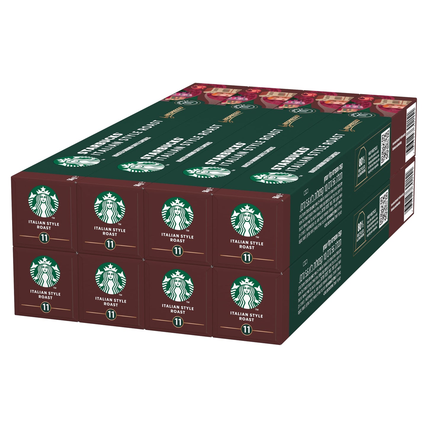 STARBUCKS by Nespresso Italian Style Roast By Nespresso Dark Roast Coffee Pods (Pack Of 1, Total 10 Capsules), 56 Gram