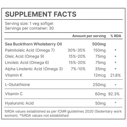 Berryheal Under The Skin | Sea Buckthorn Oil, L-Glutathione, Hyaluronic- image 4