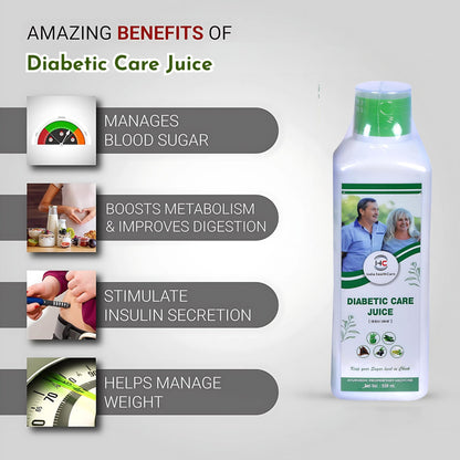 IHC Diabetic Care Juice | Sugar Control Juice | Blend of7 Herbs Jamun, Neem, Karela, Giloy, Haldi, Triphala, Arjun | Helps Control Blood Sugar Level & Reduces Bad Cholesterol | Good for Metabolic & Digestive Health | Health Juice For Diabetic Care (500ml)
