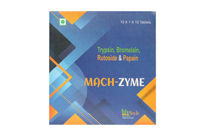 MACH-ZYME Trypsin, Bromelain, Rutoside & Papain Tablets (Pack of 3) - Natural Health Care Supplement