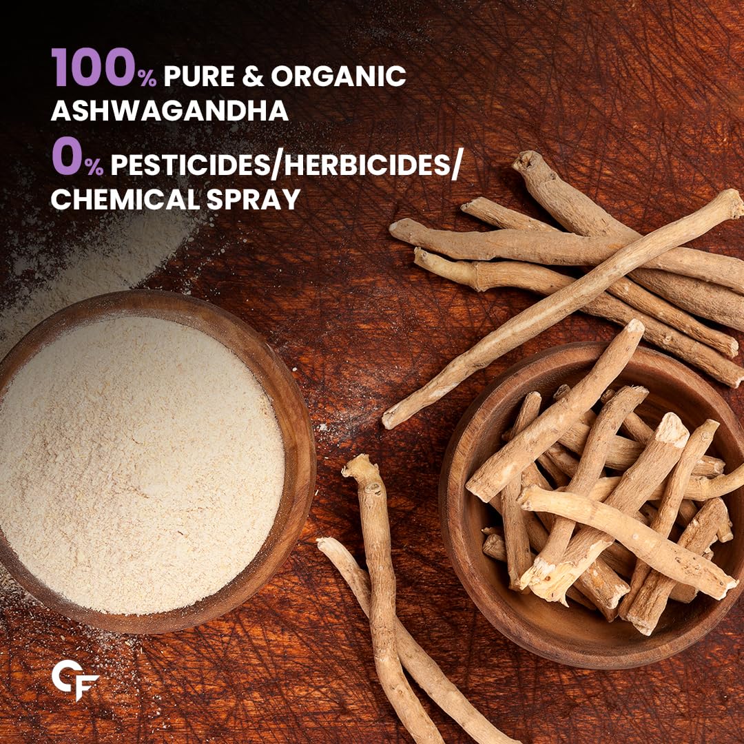 Carbamide Forte 100% Organic Ashwagandha Powder 100gm - Withania Somnif- image 8