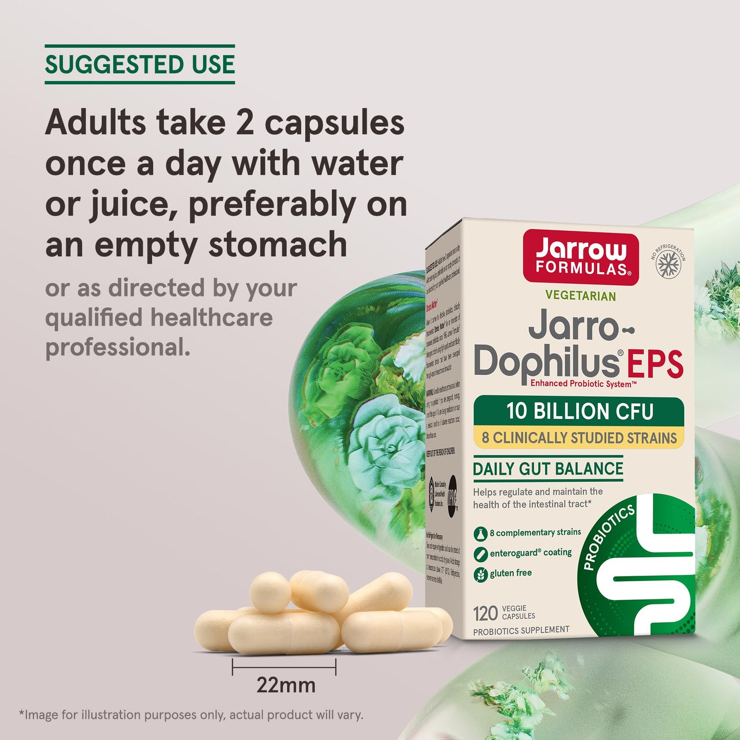 Jarrow Formulas Jarro-dophilus + Eps 120 Vegetarian Capsules AD- image 5