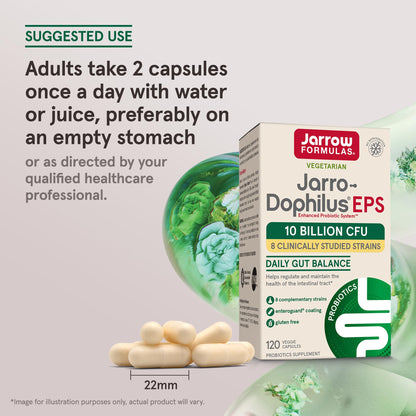 Jarrow Formulas Jarro-dophilus + Eps 120 Vegetarian Capsules AD- image 5