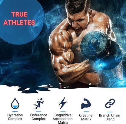 Muscle Elite Ultra Focus Pre-Workout - 60 Servings, | Watermelon L-Arginine, L-Citrulline, Creatine, Beta-Alanine, Natural Caffeine | Best Pre Workout for Men & Women [Orange, with Sipper]