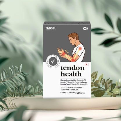NUVOX Tendon Health, Joint Cartilage & Ligament Care, blend of Rosehip extract, Monosaccharides, Collagen, CurcuminC3 Complex & Vitamins (Pack of 1 count, 30 Tablets)