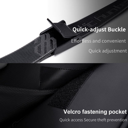 Arctic Hunter Large Sling Bag for Men Crossbody 13L Big Side Bag for 10.9" iPad Pocket with Padded Shoulder Strap Water Resistant Messenger Bag Shoulder Bag for Travel Office College, Black