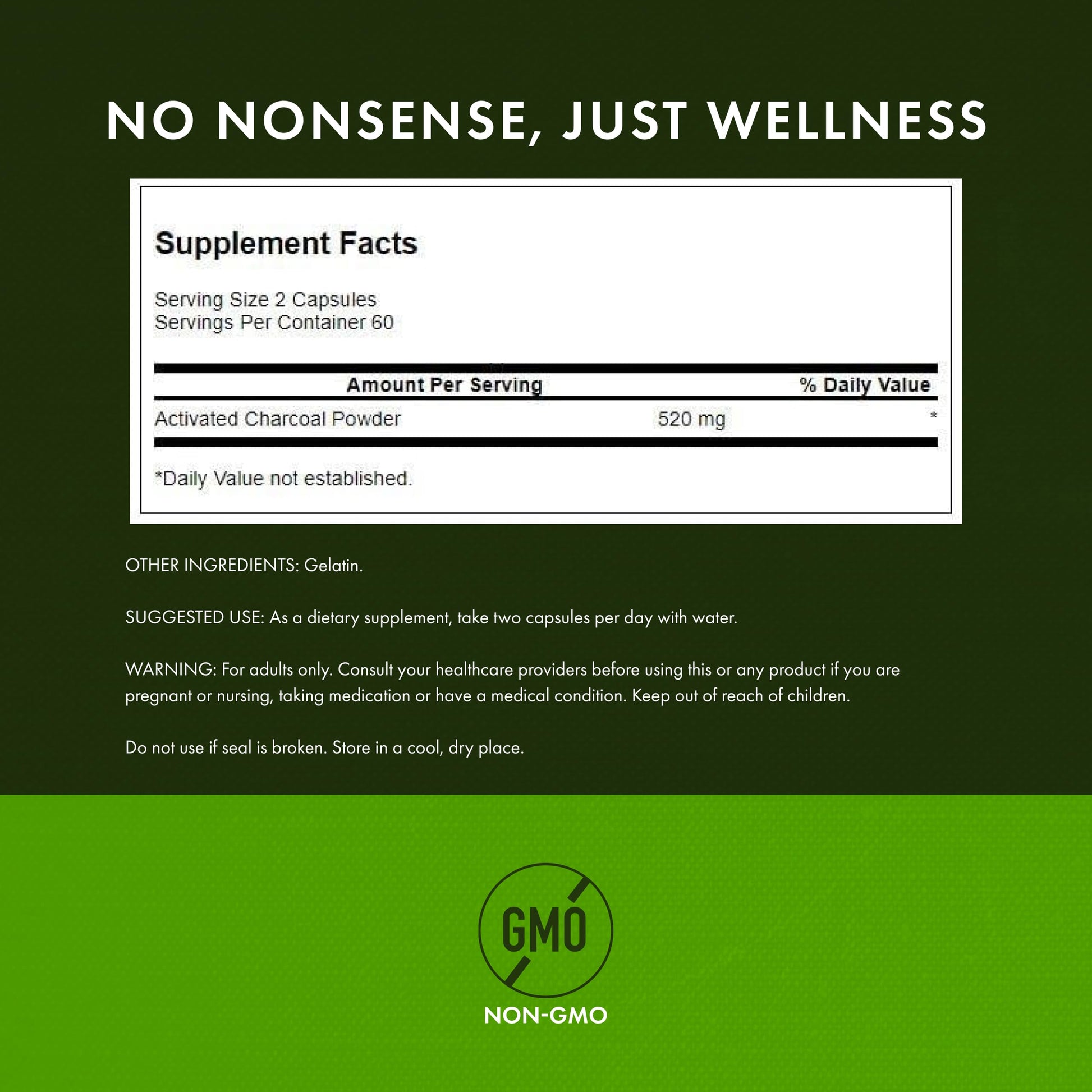 Swanson Charcoal 260 Mg 120 Capsules- image 6