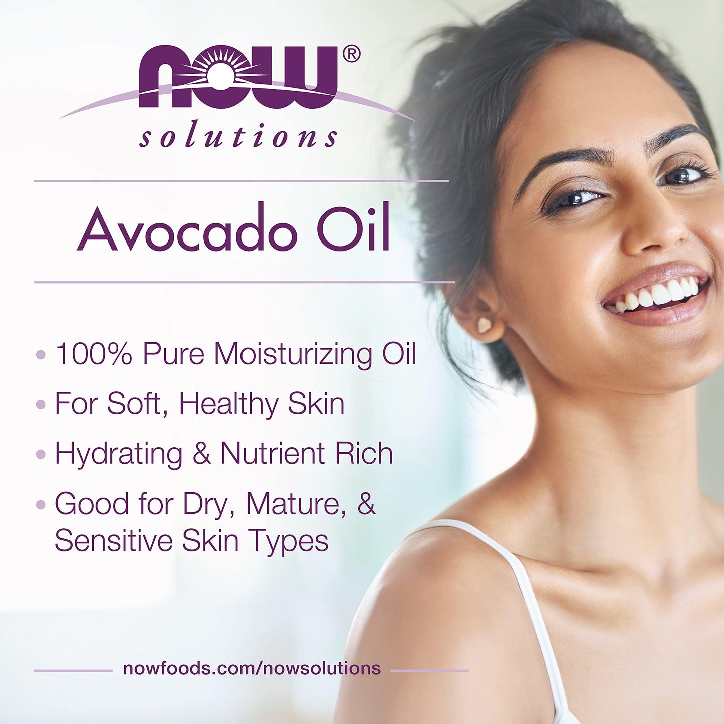 Now Foods Avocado 100% Pure Moisturizing Oil - 118 Ml- image 2