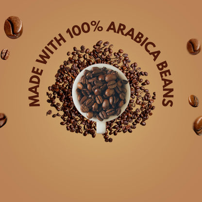 The Coffee Clique | Velvety Vanilla - 100g | Premium Instant Coffee | Pure Arabica, No Chicory, No Additives | Serves 50 Rich & Flavorful Cups | Coffee Powder in Fresh