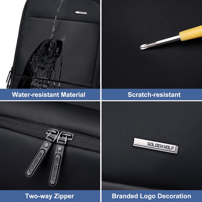 GOLDEN WOLF Travel Backpack for Men 44L Heavy Duty Laptop Backpack Expa- image 3