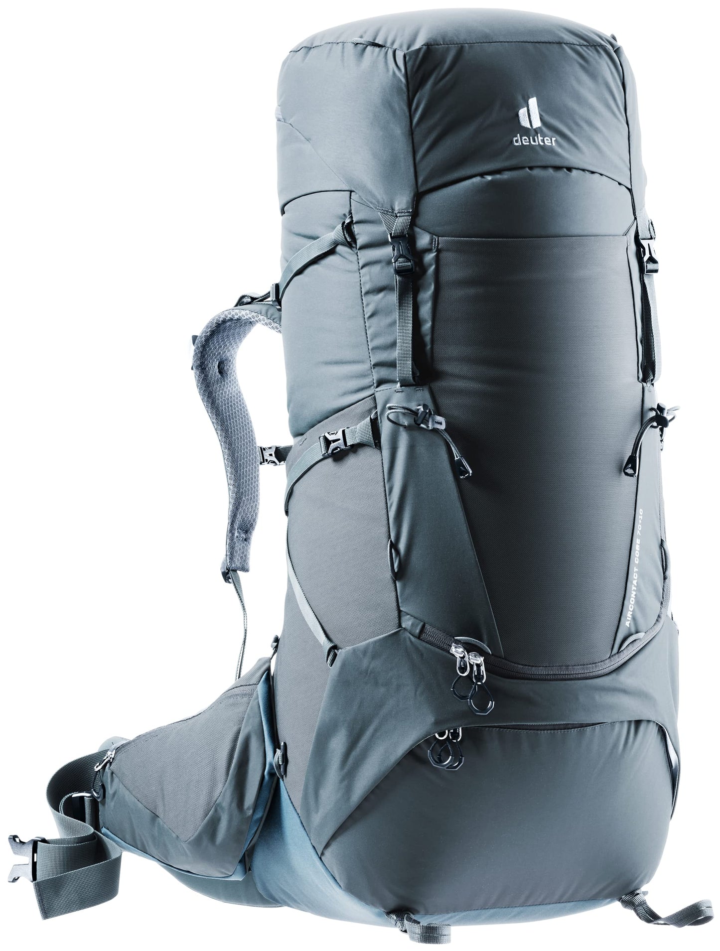 Deuter Unisex Black Aircontact Core 70+10L Rucksack with High-Capacity and Superior Ventilation for Multi-Day Hiking | Trekking | Mountaineering